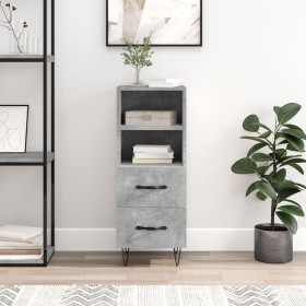 Gray concrete plywood sideboard 34.5x34x90 cm by vidaXL, Sideboards - Ref: Foro24-828664, Price: 50,72 €, Discount: %