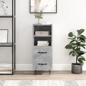 Sideboard aus grauem Betonsperrholz 34,5x34x90 cm von vidaXL, Sideboards - Ref: Foro24-828664, Preis: 45,22 €, Rabatt: %