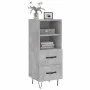 Aparador de madera contrachapada gris hormigón 34,5x34x90 cm de vidaXL, Aparadores - Ref: Foro24-828664, Precio: 45,22 €, Des...