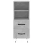 Aparador de madera contrachapada gris hormigón 34,5x34x90 cm de vidaXL, Aparadores - Ref: Foro24-828664, Precio: 45,22 €, Des...