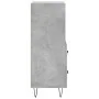 Aparador de madera contrachapada gris hormigón 34,5x34x90 cm de vidaXL, Aparadores - Ref: Foro24-828664, Precio: 45,22 €, Des...