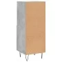 Aparador de madera contrachapada gris hormigón 34,5x34x90 cm de vidaXL, Aparadores - Ref: Foro24-828664, Precio: 45,22 €, Des...
