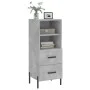 Aparador de madera contrachapada gris hormigón 34,5x34x90 cm de vidaXL, Aparadores - Ref: Foro24-828680, Precio: 57,86 €, Des...