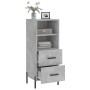 Aparador de madera contrachapada gris hormigón 34,5x34x90 cm de vidaXL, Aparadores - Ref: Foro24-828680, Precio: 58,38 €, Des...