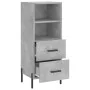 Betongraues Sperrholz-Sideboard 34,5 x 34 x 90 cm von vidaXL, Sideboards - Ref: Foro24-828680, Preis: 57,86 €, Rabatt: %
