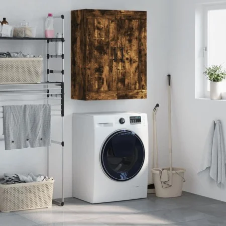 Armario de pared madera ingeniería roble ahumado 69,5x34x90 cm de vidaXL, Aparadores - Ref: Foro24-830409, Precio: 63,74 €, D...