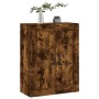 Smoked oak engineered wood wall cabinet 69.5x34x90 cm by vidaXL, Sideboards - Ref: Foro24-830409, Price: 64,58 €, Discount: %