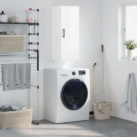 Bright white wall cabinet 34.5x34x90 cm by vidaXL, Sideboards - Ref: Foro24-828878, Price: 55,49 €, Discount: %