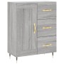 Aparador de madera de ingeniería gris Sonoma 69,5x34x90 cm de vidaXL, Aparadores - Ref: Foro24-830242, Precio: 77,56 €