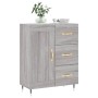 Aparador de madera de ingeniería gris Sonoma 69,5x34x90 cm de vidaXL, Aparadores - Ref: Foro24-830242, Precio: 77,56 €