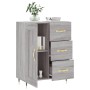 Aparador de madera de ingeniería gris Sonoma 69,5x34x90 cm de vidaXL, Aparadores - Ref: Foro24-830242, Precio: 77,56 €
