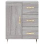 Aparador de madera de ingeniería gris Sonoma 69,5x34x90 cm de vidaXL, Aparadores - Ref: Foro24-830242, Precio: 77,56 €