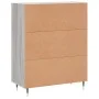 Engineered wood sideboard in Sonoma grey, 69.5x34x90 cm by vidaXL, Sideboards - Ref: Foro24-830242, Price: 76,82 €, Discount: %