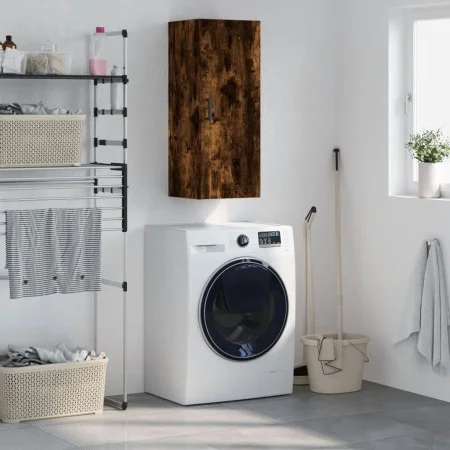 Smoked oak wall cabinet 34.5x34x90 cm by vidaXL, Sideboards - Ref: Foro24-828857, Price: 45,63 €, Discount: %