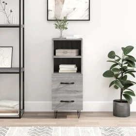 Engineered wood gray Sonoma sideboard 34.5x34x90 cm by vidaXL, Sideboards - Ref: Foro24-828666, Price: 46,73 €, Discount: %