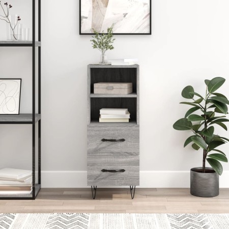 Sonoma Sideboard aus grauem Holzwerkstoff 34,5x34x90 cm von vidaXL, Sideboards - Ref: Foro24-828666, Preis: 52,44 €, Rabatt: %