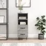 Engineered wood gray Sonoma sideboard 34.5x34x90 cm by vidaXL, Sideboards - Ref: Foro24-828666, Price: 46,73 €, Discount: %