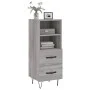 Engineered wood gray Sonoma sideboard 34.5x34x90 cm by vidaXL, Sideboards - Ref: Foro24-828666, Price: 46,73 €, Discount: %