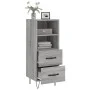 Engineered wood gray Sonoma sideboard 34.5x34x90 cm by vidaXL, Sideboards - Ref: Foro24-828666, Price: 46,73 €, Discount: %