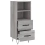Engineered wood gray Sonoma sideboard 34.5x34x90 cm by vidaXL, Sideboards - Ref: Foro24-828666, Price: 46,73 €, Discount: %