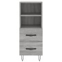 Sonoma Sideboard aus grauem Holzwerkstoff 34,5x34x90 cm von vidaXL, Sideboards - Ref: Foro24-828666, Preis: 52,44 €, Rabatt: %