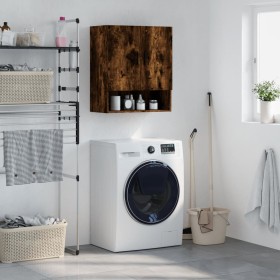 Smoked oak engineered wood wall cabinet 60x31x70 cm by vidaXL, Lockers and storage cabinets - Ref: Foro24-829929, Price: 47,4...