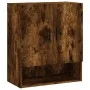 Smoked oak engineered wood wall cabinet 60x31x70 cm by vidaXL, Lockers and storage cabinets - Ref: Foro24-829929, Price: 47,0...