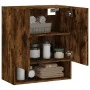 Smoked oak engineered wood wall cabinet 60x31x70 cm by vidaXL, Lockers and storage cabinets - Ref: Foro24-829929, Price: 47,0...