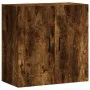 Smoked oak engineered wood wall cabinet 60x31x60 cm by vidaXL, Lockers and storage cabinets - Ref: Foro24-829985, Price: 53,2...