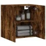 Smoked oak engineered wood wall cabinet 60x31x60 cm by vidaXL, Lockers and storage cabinets - Ref: Foro24-829985, Price: 53,2...
