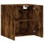 Smoked oak engineered wood wall cabinet 60x31x60 cm by vidaXL, Lockers and storage cabinets - Ref: Foro24-829985, Price: 53,2...