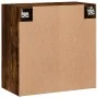 Smoked oak engineered wood wall cabinet 60x31x60 cm by vidaXL, Lockers and storage cabinets - Ref: Foro24-829985, Price: 53,2...