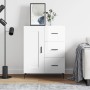Aparador de madera contrachapada blanco brillante 69,5x34x90 cm de vidaXL, Aparadores - Ref: Foro24-830278, Precio: 106,33 €,...