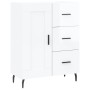 Aparador de madera contrachapada blanco brillante 69,5x34x90 cm de vidaXL, Aparadores - Ref: Foro24-830278, Precio: 106,33 €,...