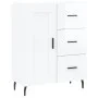 Hochglanzweißes Sperrholz-Sideboard 69,5 x 34 x 90 cm von vidaXL, Sideboards - Ref: Foro24-830278, Preis: 105,09 €, Rabatt: %