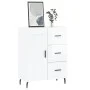 Glossy white plywood sideboard 69.5x34x90 cm by vidaXL, Sideboards - Ref: Foro24-830278, Price: 105,09 €, Discount: %