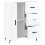 Hochglanzweißes Sperrholz-Sideboard 69,5 x 34 x 90 cm von vidaXL, Sideboards - Ref: Foro24-830278, Preis: 105,09 €, Rabatt: %