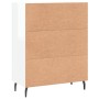 Aparador de madera contrachapada blanco brillante 69,5x34x90 cm de vidaXL, Aparadores - Ref: Foro24-830278, Precio: 106,33 €,...