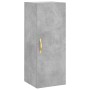 Armario de pared gris hormigón 34,5x34x90 cm de vidaXL, Aparadores - Ref: Foro24-828840, Precio: 46,90 €, Descuento: %