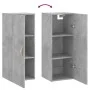 Concrete gray wall cabinet 34.5x34x90 cm by vidaXL, Sideboards - Ref: Foro24-828840, Price: 46,39 €, Discount: %