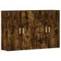 Wall cabinets 2 pcs engineered wood smoked oak by vidaXL, Sideboards - Ref: Foro24-3197878, Price: 125,54 €, Discount: %