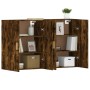 Wandschränke, 2 Stück, Holzwerkstoff, geräucherte Eiche von vidaXL, Sideboards - Ref: Foro24-3197878, Preis: 127,04 €, Rabatt: %