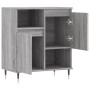 Aparador de madera contrachapada gris Sonoma 60x35x70 cm de vidaXL, Aparadores - Ref: Foro24-831186, Precio: 61,77 €, Descuen...
