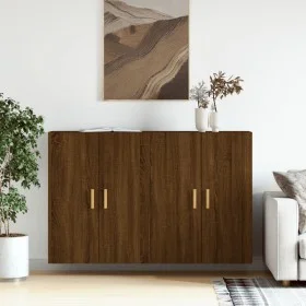 Wandschränke 2 Stk. Holzwerkstoff braune Eiche von vidaXL, Sideboards - Ref: Foro24-3197880, Preis: 155,79 €, Rabatt: %