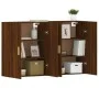 Wall cabinets 2 units engineered wood brown oak by vidaXL, Sideboards - Ref: Foro24-3197880, Price: 155,76 €, Discount: %