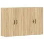 Armarios de pared 2 uds madera de ingeniería roble Sonoma de vidaXL, Aparadores - Ref: Foro24-3197883, Precio: 164,90 €, Desc...