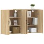 Wall cabinets 2 pcs engineered wood Sonoma oak by vidaXL, Sideboards - Ref: Foro24-3197883, Price: 167,54 €, Discount: %