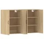 Armarios de pared 2 uds madera de ingeniería roble Sonoma de vidaXL, Aparadores - Ref: Foro24-3197883, Precio: 164,90 €, Desc...