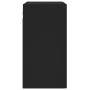 Armario de pared madera de ingeniería negro 60x31x60 cm