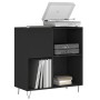 Schwarzer Plattenschrank aus Sperrholz, 84,5 x 38 x 89 cm von vidaXL, CD- und DVD-Speicher - Ref: Foro24-831773, Preis: 69,45...